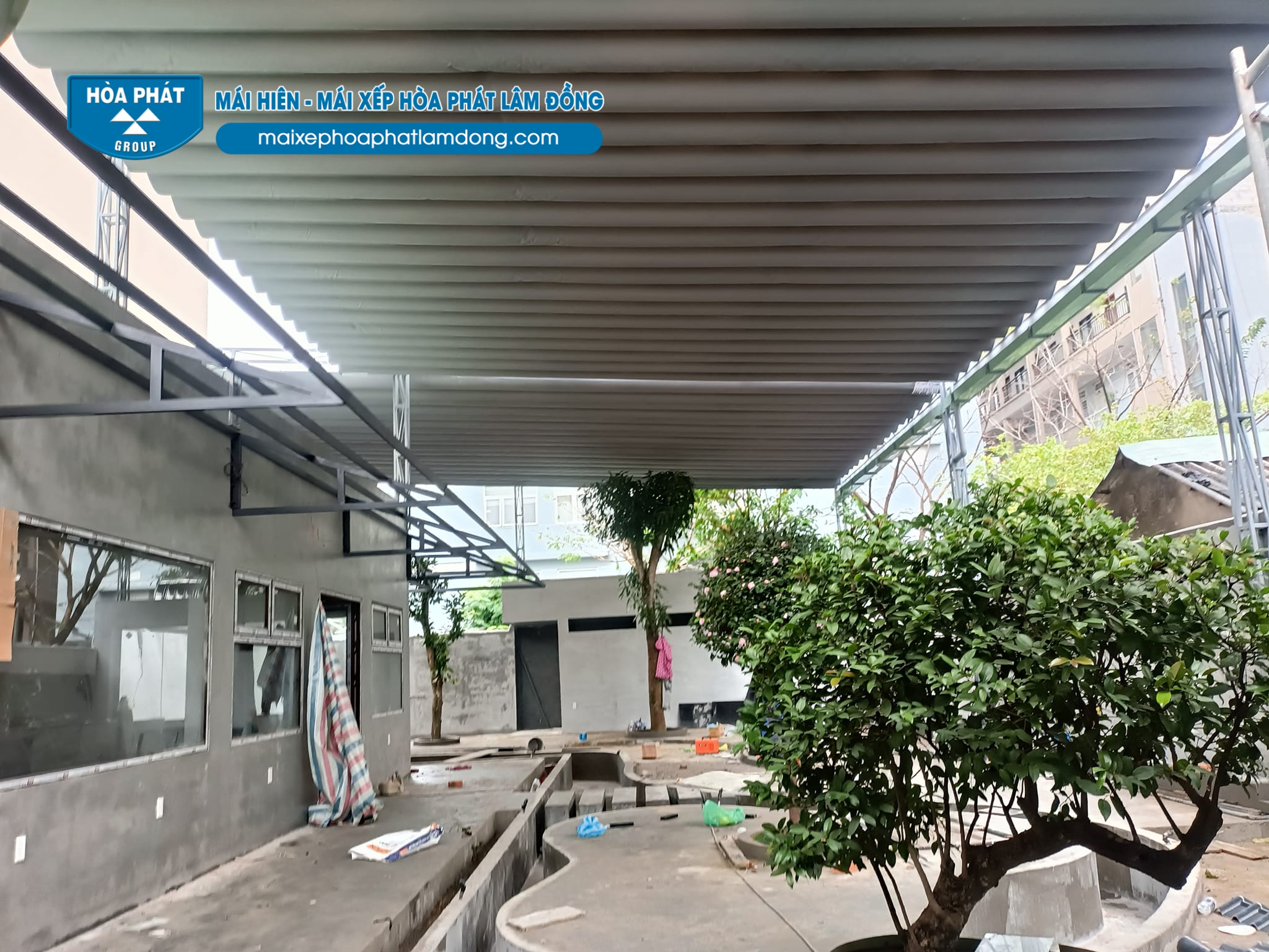Mẫu mái xếp di động Lâm Hà Ms: 02